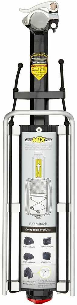 Topeak MTX BeamRack E Type Aluminum Juodas, Sidabrinis