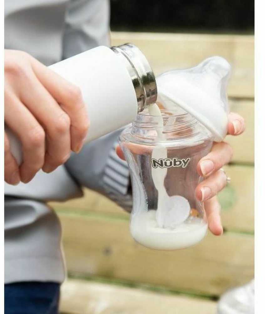 Nuby termosas gėrimams, 0,24 l, baltas