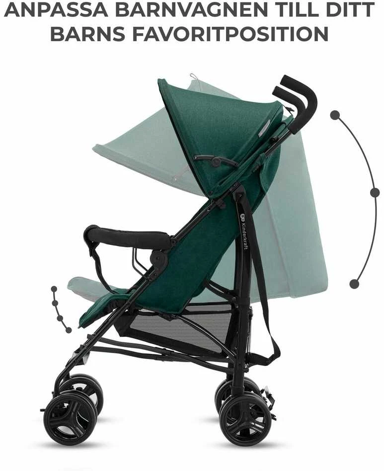 KINDERKRAFT vežimėlis TIK, žalias, KSTIK000GRE0000