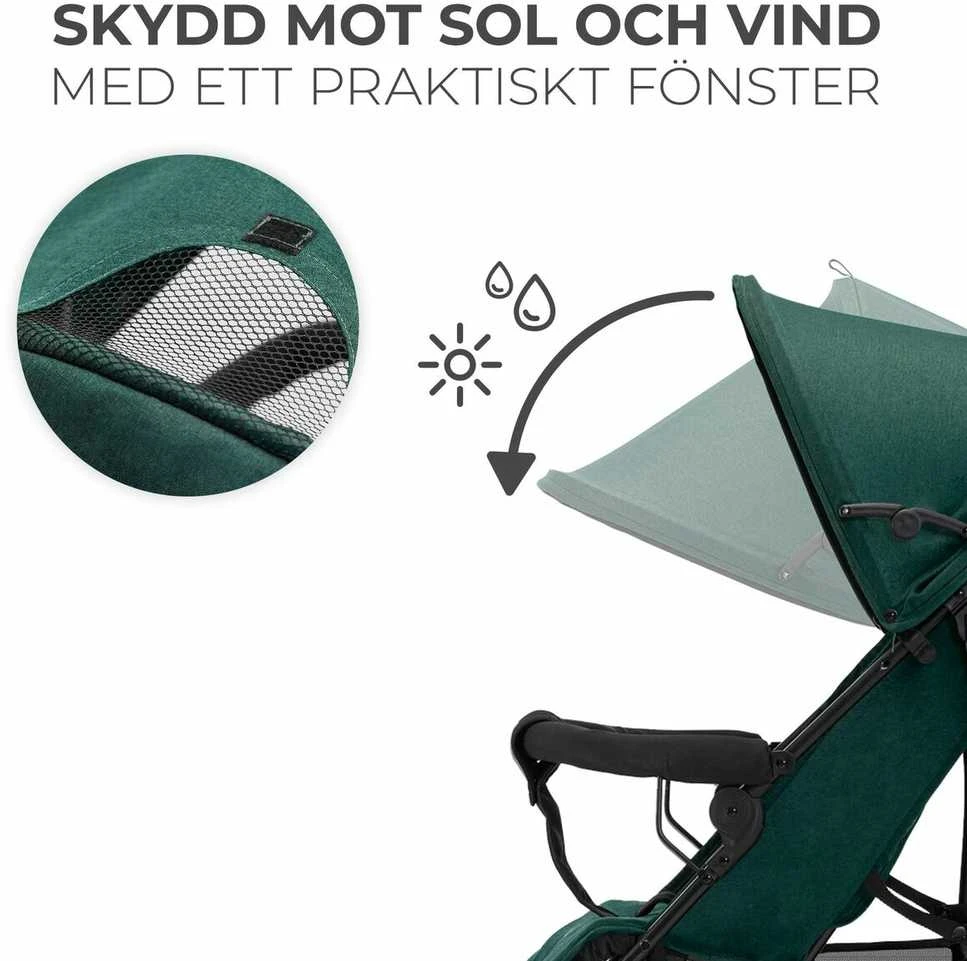 KINDERKRAFT vežimėlis TIK, žalias, KSTIK000GRE0000