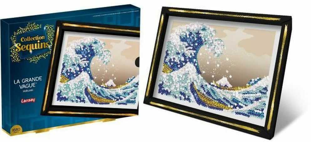 Mattel Sequin picture La grande vague SEA WAVE Sequin embroidery 1680 pcs ZA6711