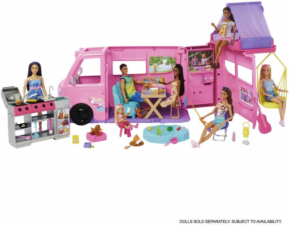 Lėlių kemperis Mattel Barbie Dreamcamper, su priedais