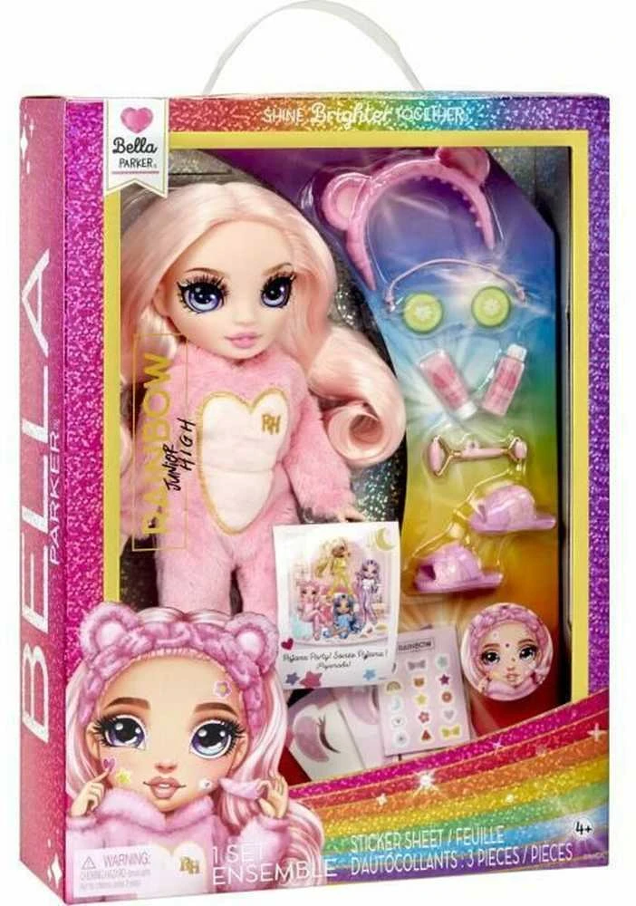 Parker 503675-EUC Junior High mados lėlė Bella PJ Party rožinė