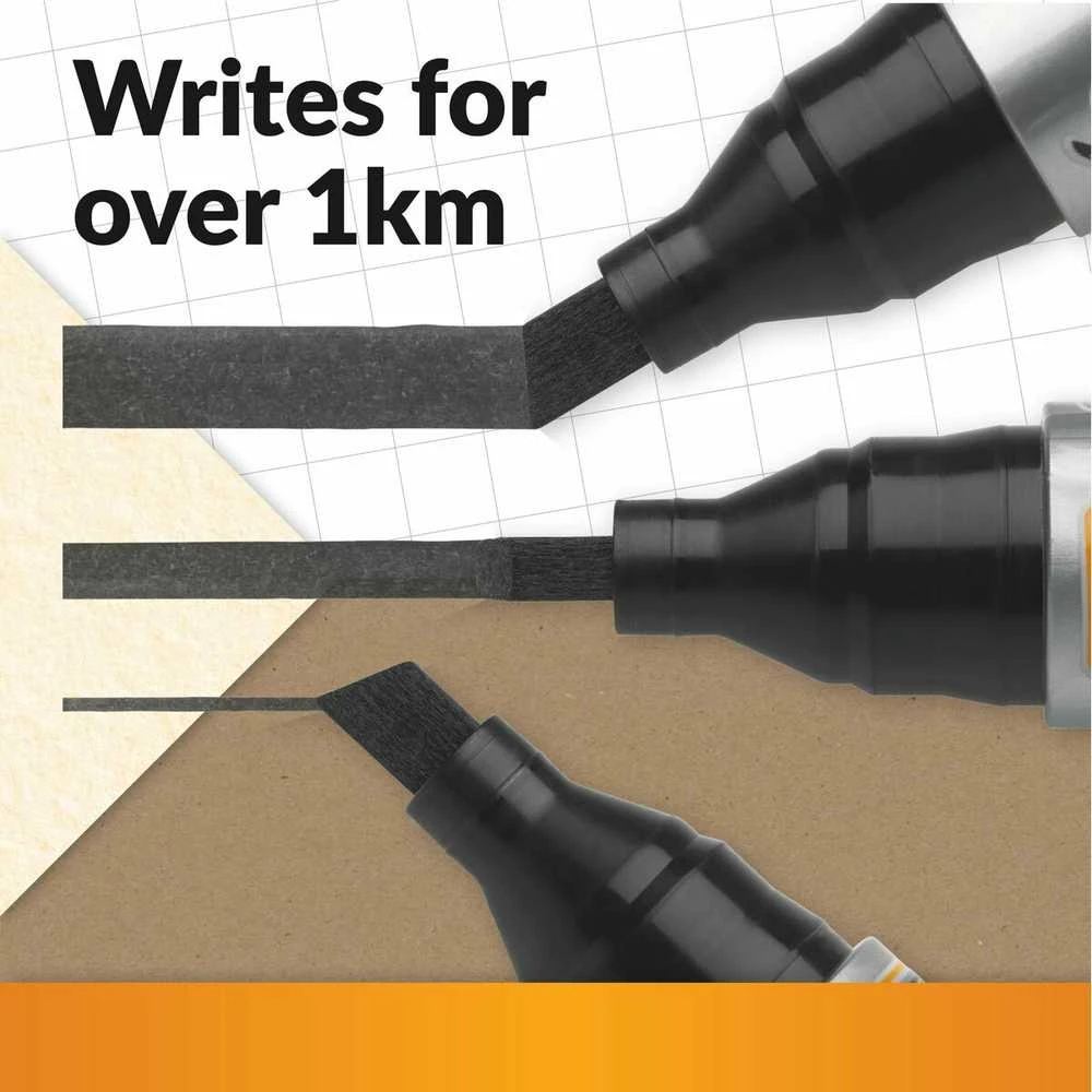 Bic Permanentinis žymeklis Eco 2300 4-5 mm, juodas, pakuotėje 12 vnt. 300096