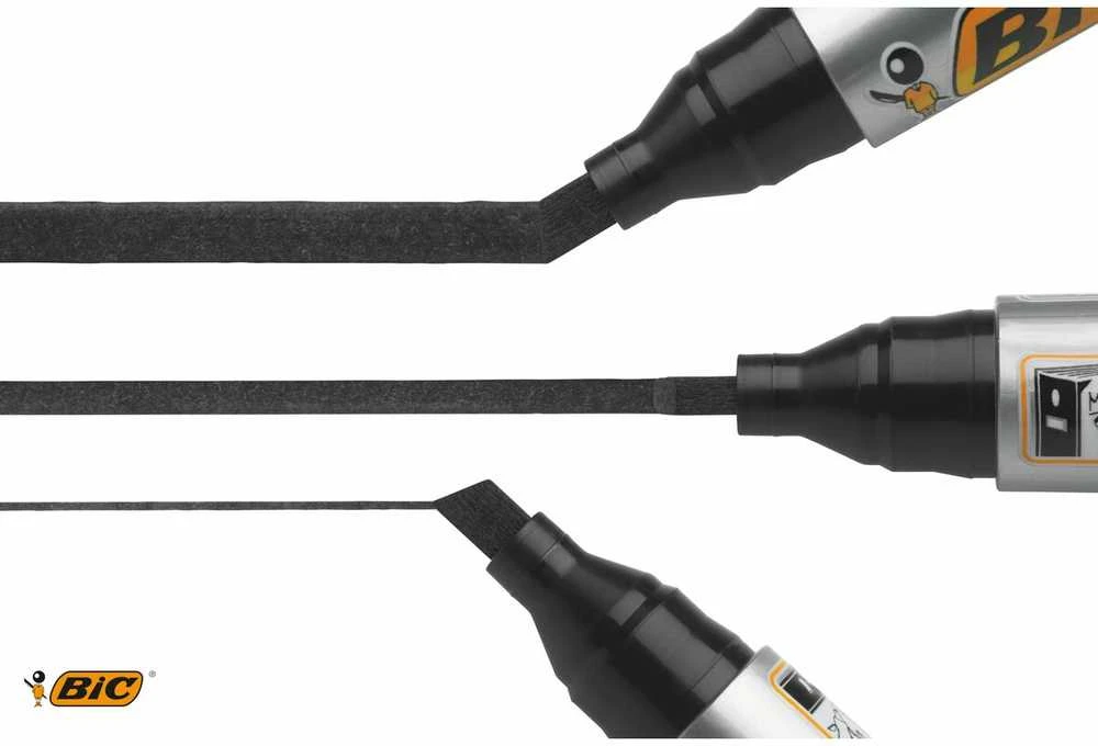 Bic Permanentinis žymeklis Eco 2300 4-5 mm, juodas, pakuotėje 12 vnt. 300096