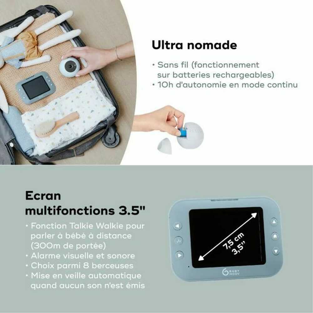 Babymoov mobili video auklė kūdikiui 3,5’’ YOO Roll A014431 A014431