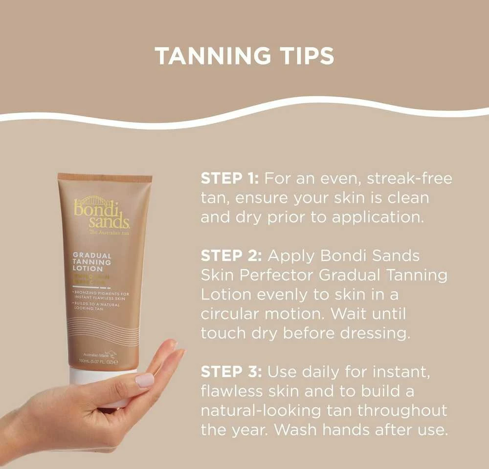 Bondi Sands TINTED SKIN PERFECTOR Gradual Tanning Lotion savaiminio įdegio losjonas, 150 ml