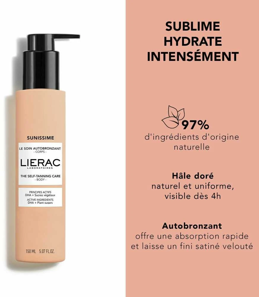 Lierac Paris Lierac Sunissime The Self-Tanning Body Care savaiminio įdegio losjonas kūnui, 150 ml