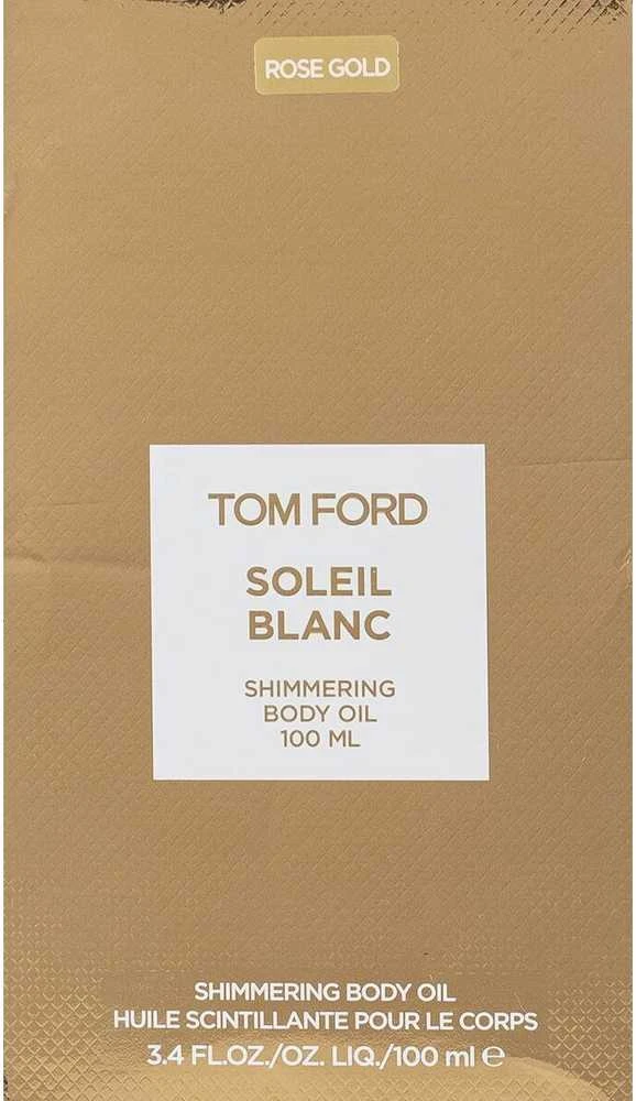 Tom Ford Soleil Blanc - blizgučių kūno aliejus (rožių auksinis), 100 ml