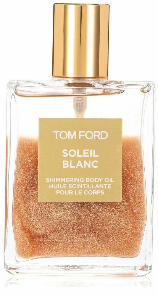 Tom Ford Soleil Blanc - blizgučių kūno aliejus (rožių auksinis), 100 ml
