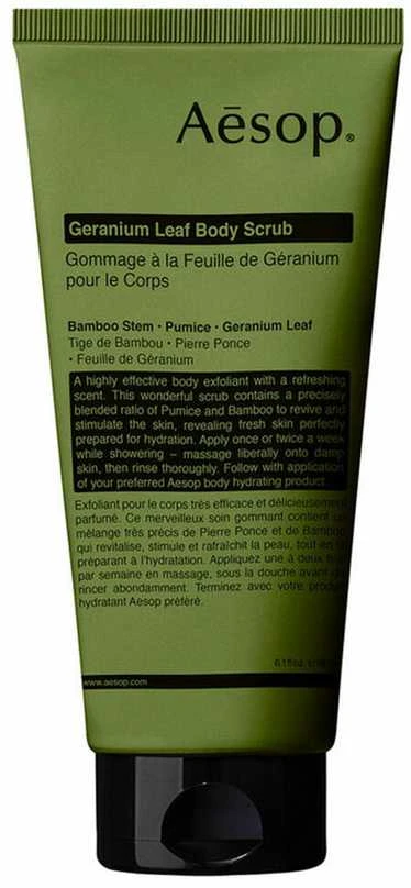 Aesop Geranium Leaf Body Scrub kūno šveitiklis, 180 ml