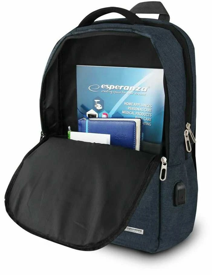 Esperanza ET196 Nešiojamas kompiuteris Backpack 15.6'' Mėlyna