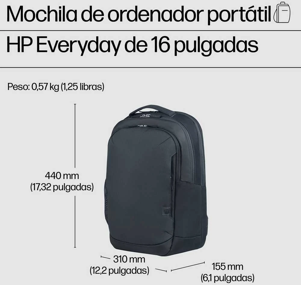 Hewlett Packard (HP) HP Everyday 16-inch Nešiojamas kompiuteris Backpack