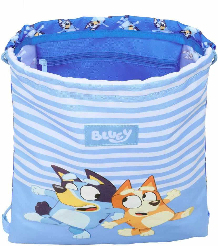 Safta Kuprinė su virvutėmis Bluey Let's play Mėlyna 26 x 34 x 1 cm