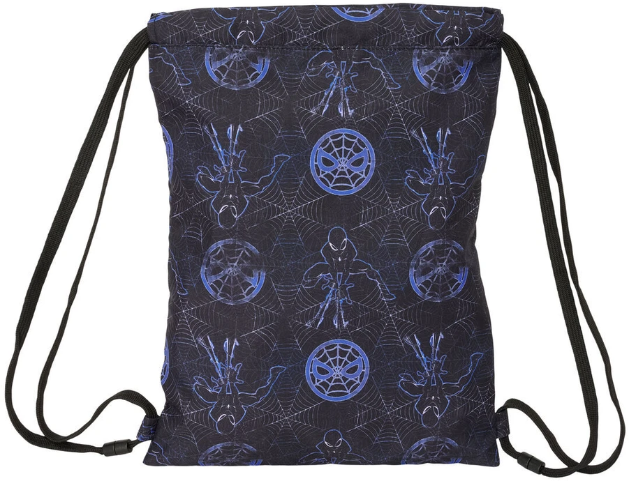 Kuprinė su virvutėmis Spider-Man Attack Juoda 26 x 34 x 1 cm