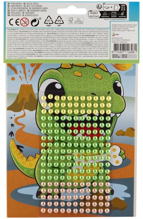 Kūrybinis dinozauro kaulų karoliukų rinkinys