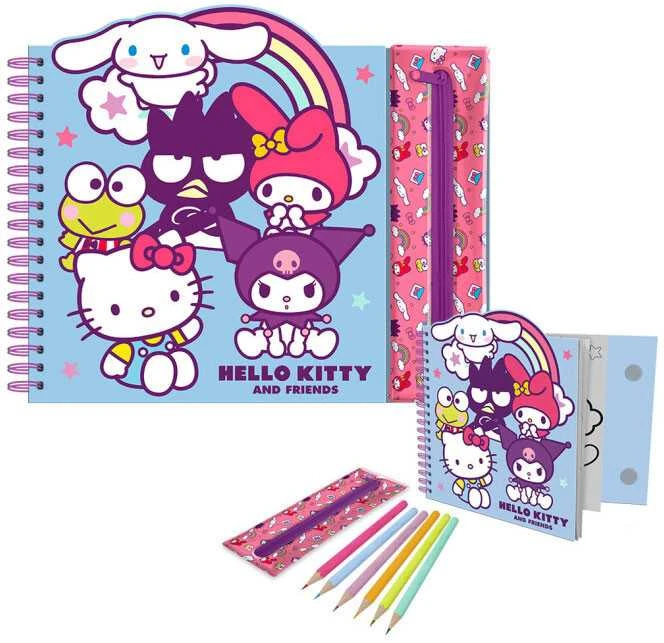 Kids Euroswan - Akcesoria licencyjne Kids Euroswan Hiszpania *****Hello Kitty maišelis + pieštukai + knygelės HK50183 91424
