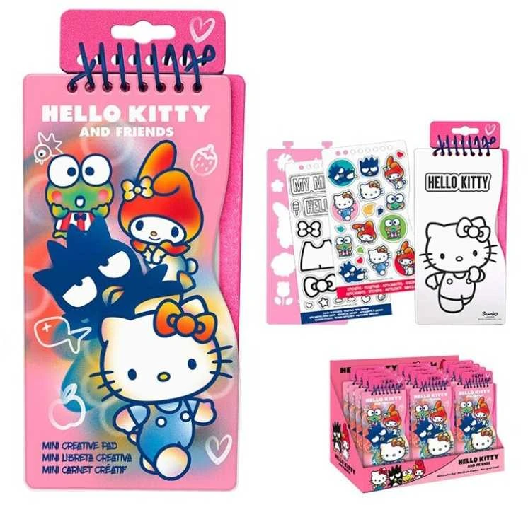 Kids Euroswan - Akcesoria licencyjne Kids Euroswan Hiszpania *****Hello Kitty lipdukų rinkinys, trafaretai HK50143 87007