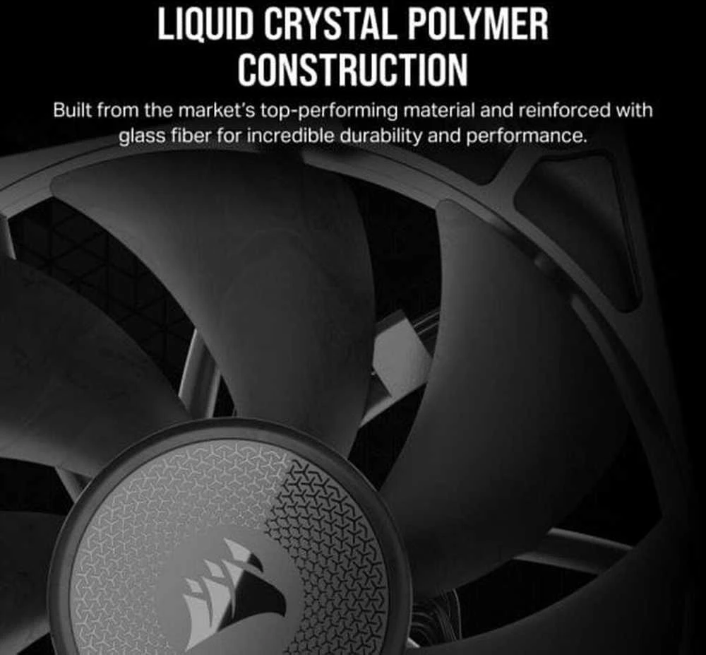 Corsair iCUE LINK RX120 Series, PWM korpuso ventiliatorius 3er Pack - 120 mm, juodos spalvos