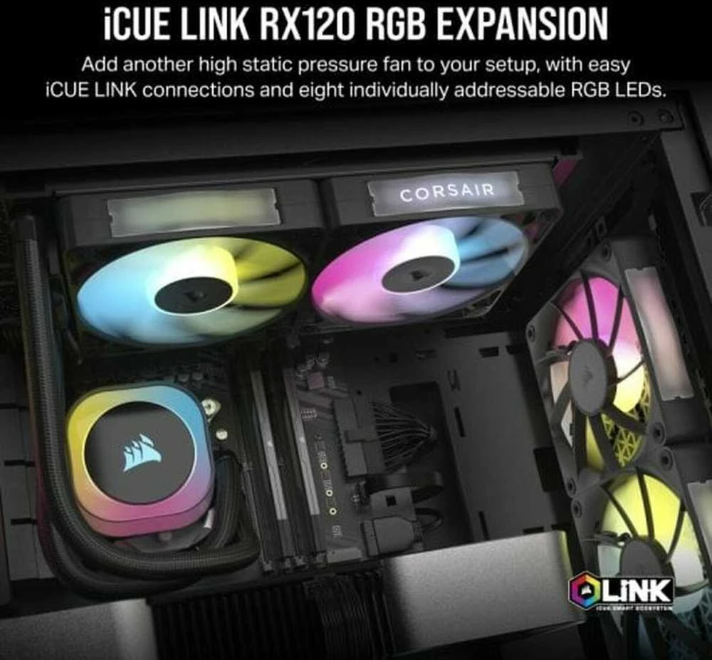 Corsair iCUE LINK RX120 RGB Juodas CO-9051017-WW
