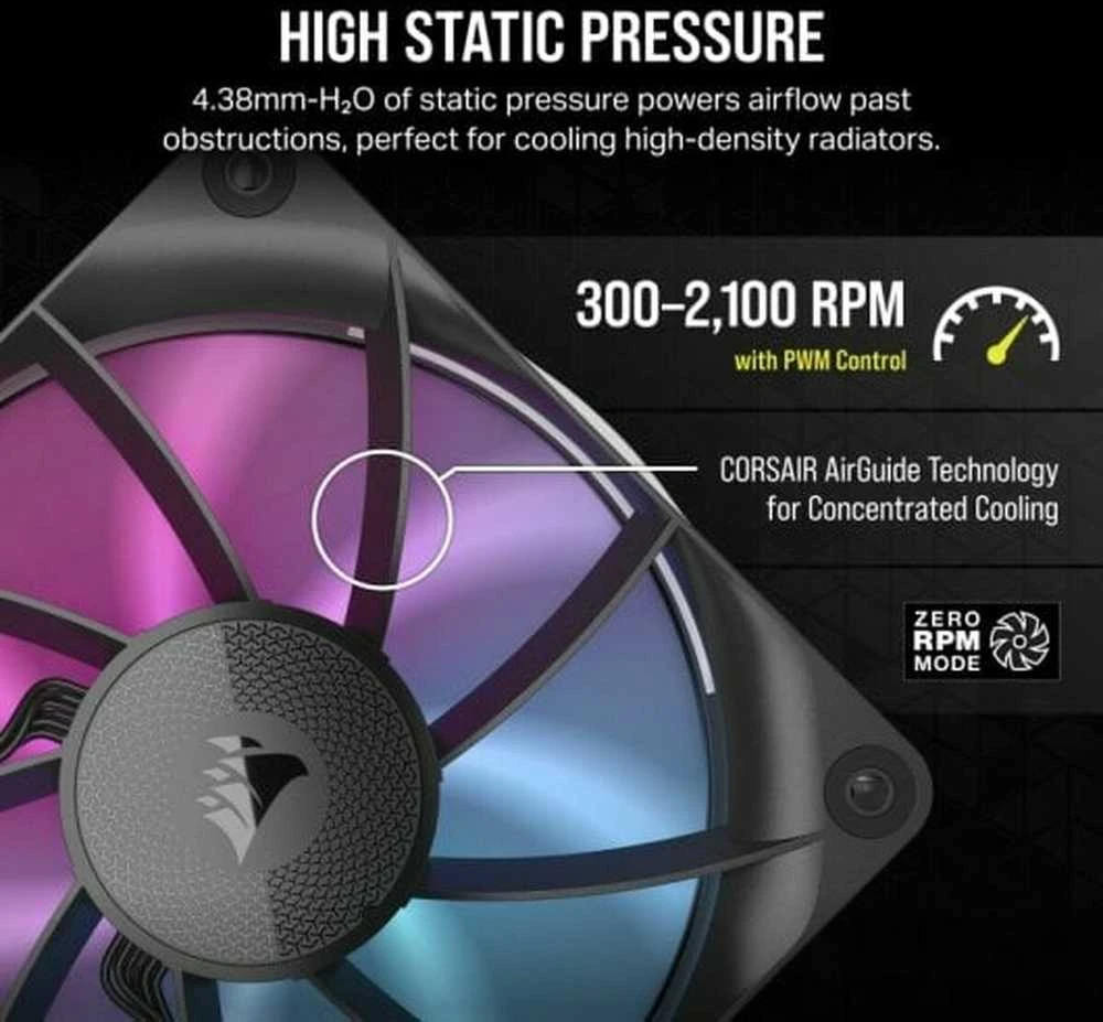 Corsair iCUE LINK RX120 RGB Juodas CO-9051017-WW