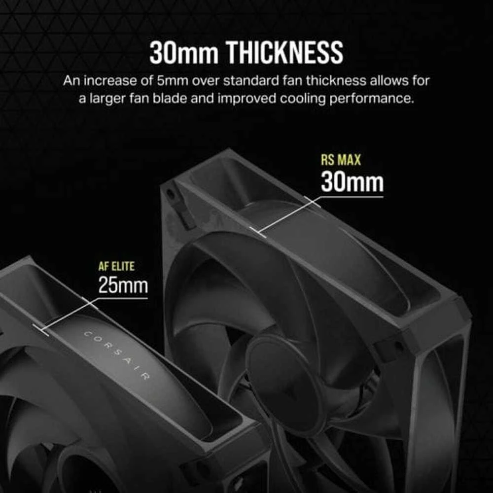 Corsair RS120 MAX 140 mm PWM Dual Juodas CO-9050175-WW