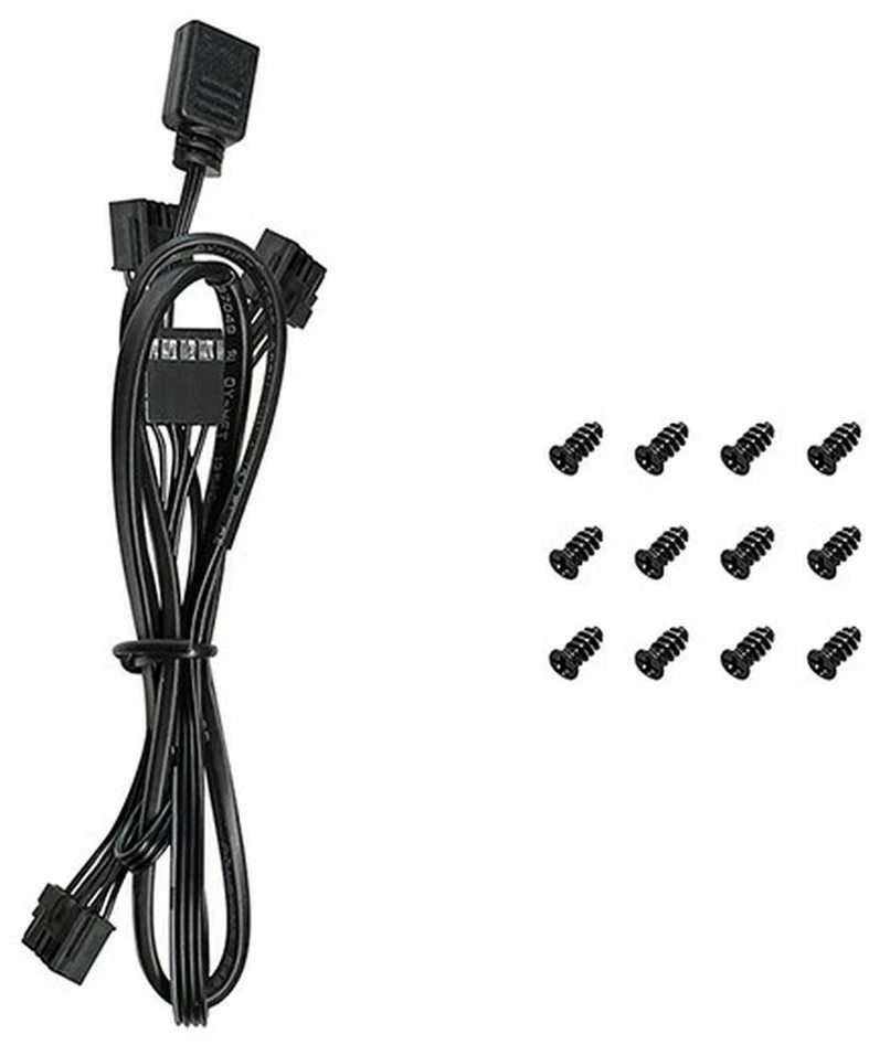 DeepCool FL12R-3 IN 1 Kompiuterio dėklas Fan 12 cm Juodas 3 pc(s)
