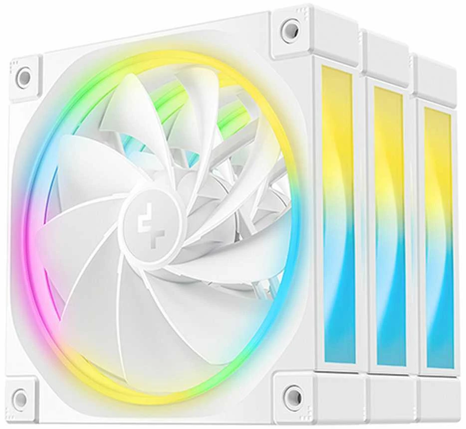 DeepCool FL12R WH-3 IN 1 Kompiuterio dėklas Fan 12 cm Baltas 3 pc(s)