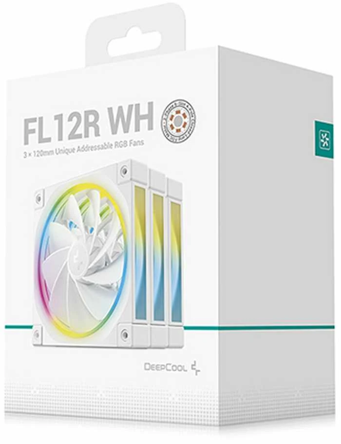 DeepCool FL12R WH-3 IN 1 Kompiuterio dėklas Fan 12 cm Baltas 3 pc(s)