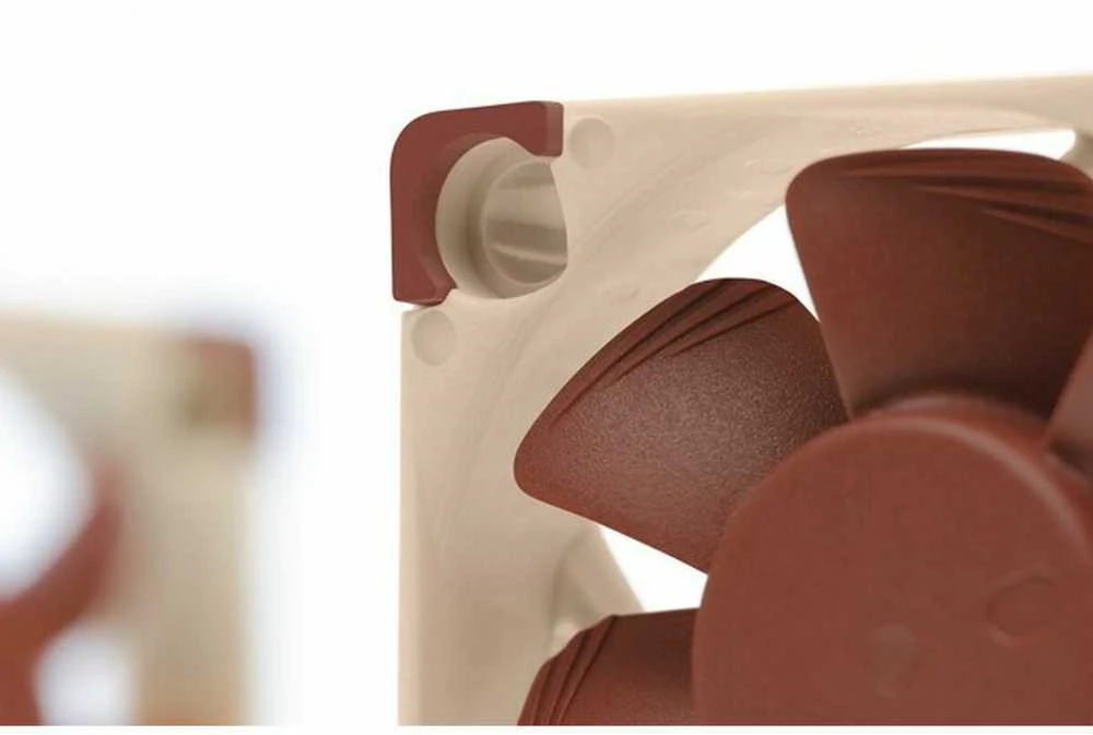 Noctua NF A4x10 PWM Kompiuterio dėklas Fan 4 cm rusvai gelsvas, Raudona