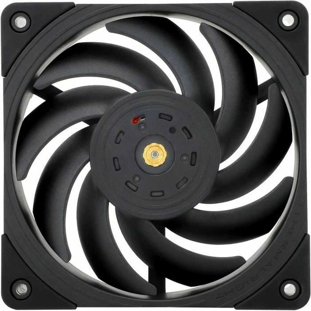Thermalright TL-B12 juodas ventiliatorius su matoma centrine detale