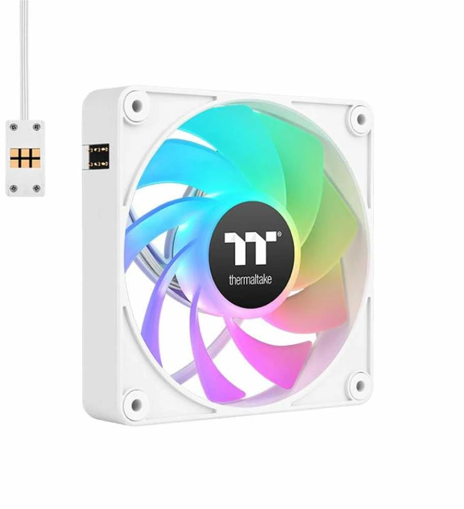 Thermaltake CT140 EX reversinis ventiliatorius, baltas, 3 vnt. ARGB Sync