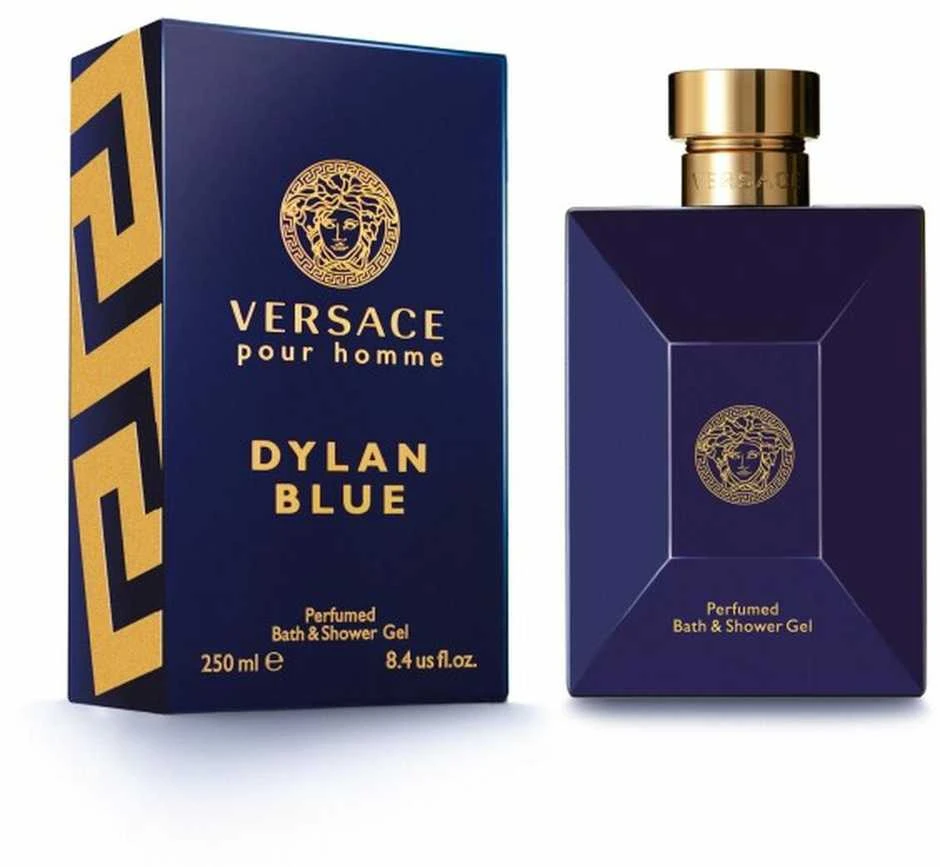Versace Dylan Mėlyna Pour Homme Bath & Dušo želė parfumuota dušo želė vyrams, 250 ml