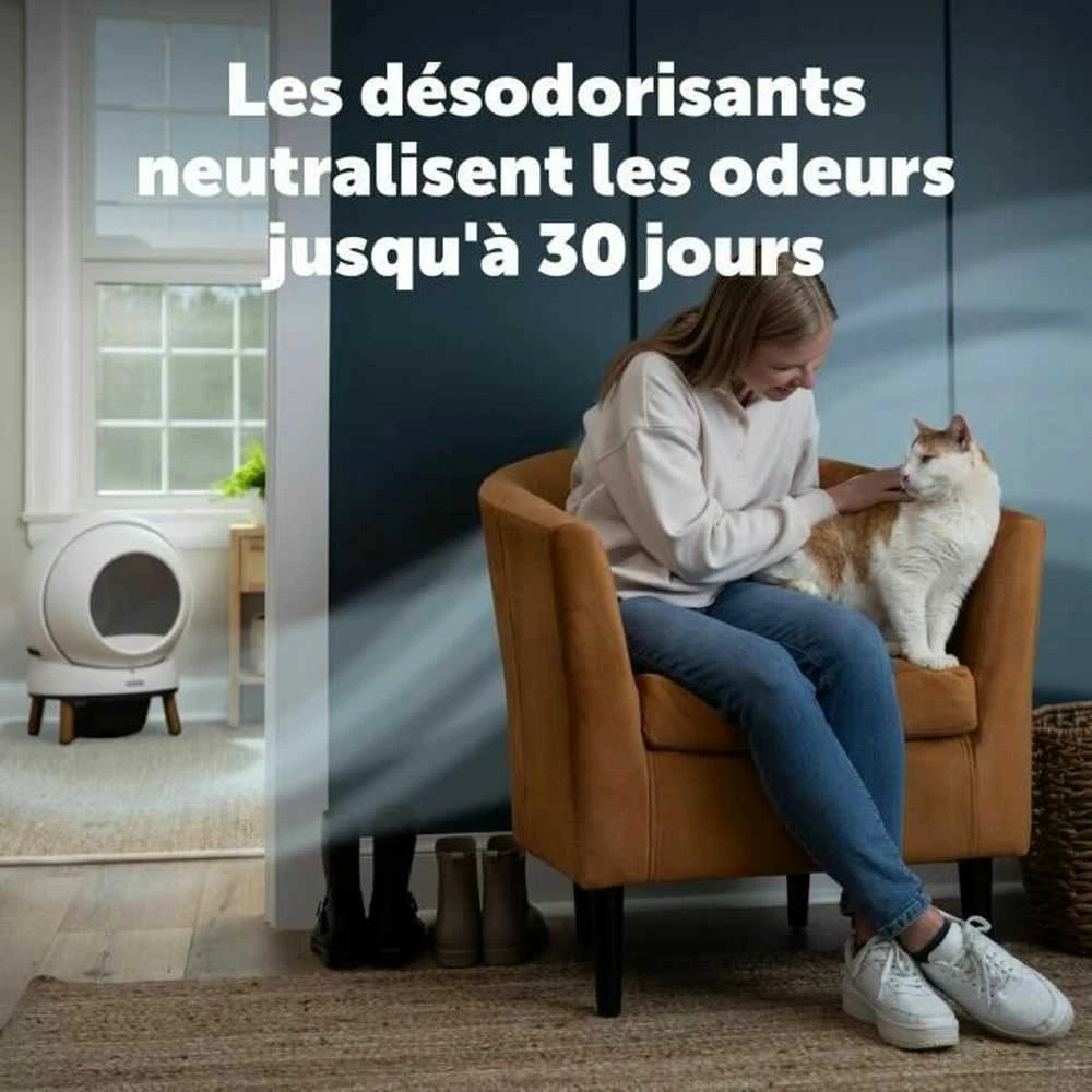 PetSafe SmartSpin pakaitinio kvapo absorberio katės tualetui – Dvigubas komplektas, ilgai išliekanti kvapo kontrolė