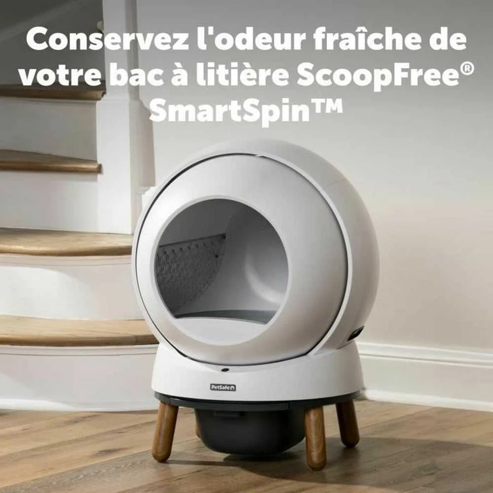 PetSafe SmartSpin pakaitinio kvapo absorberio katės tualetui – Dvigubas komplektas, ilgai išliekanti kvapo kontrolė
