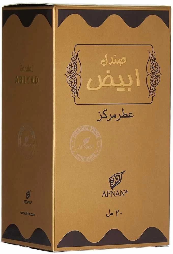 Afnan Sandal Abiyad CPO aliejiniai kvepalai unisex, 20 ml