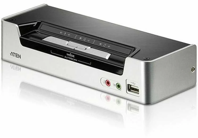 ATEN CS1792-AT-G ATEN CS1792 2 prievadų HDMI USB 2.0 KVMP jungiklis, 2x HDMI kabeliai, 2 prievadų šakotuvas, HD garsas