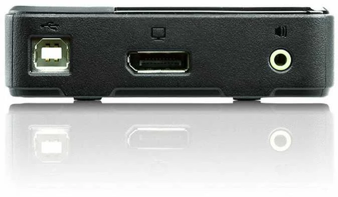 Aten 2 prievadų USB DisplayPort / garso KVM jungiklis (palaiko 4K UHD) | Aten | 2 prievadų USB DisplayPort / garso KVM jungiklis (palaiko 4K ir pridedami laidai)