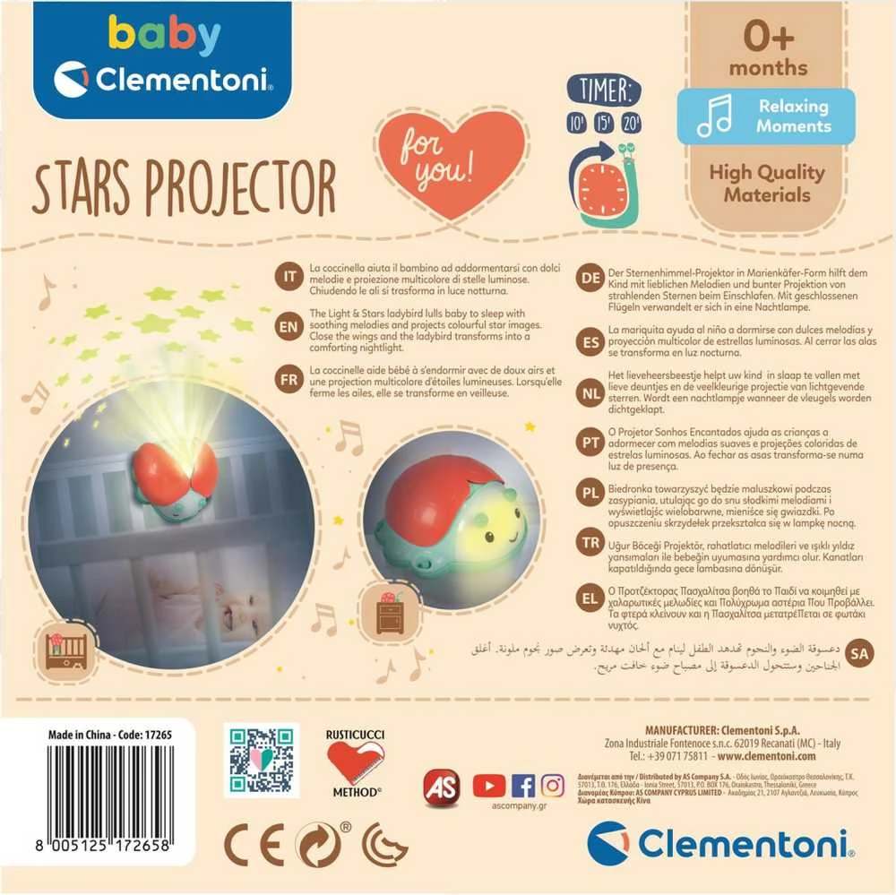 Clementoni Baby žaislas - projektorius "Lady Bug"