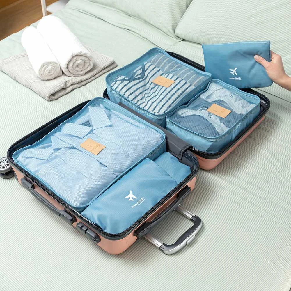 Kelioninis Lagaminų krepšių dėklas Luggan InnovaGoods 6 Dalys