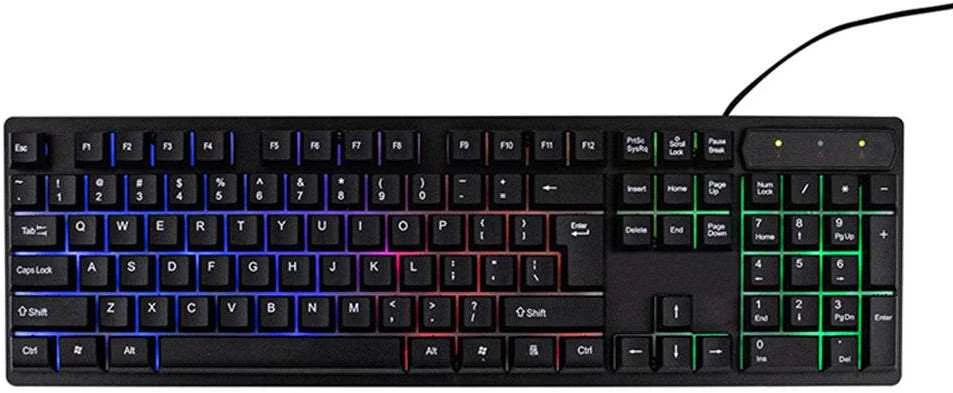Žaidimų klaviatūra su RGB apšvietimu, USB, 104 klavišų
