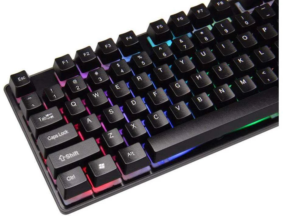 Žaidimų klaviatūra su RGB apšvietimu, USB, 104 klavišų