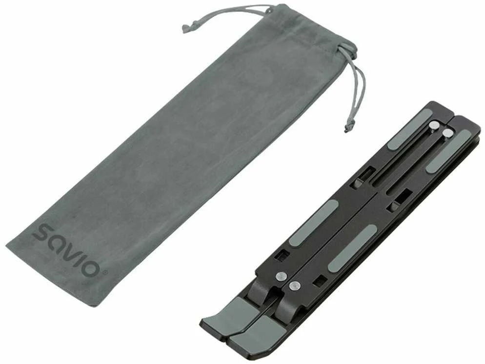 SAVIO PB-05 Office stand for laptop and tablet, juodas, aliuminio