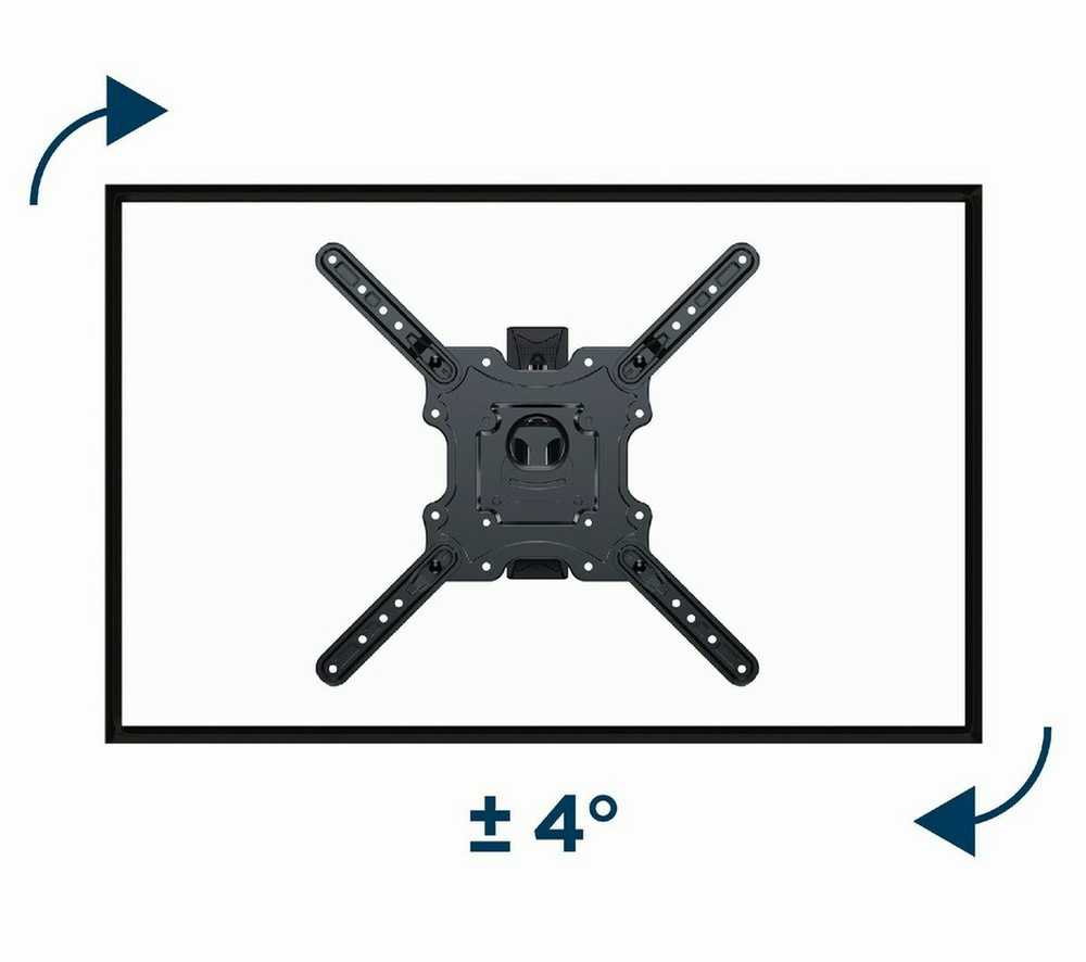 GEMBIRD Premium pilno judesio televizoriaus sieninis laikiklis 32–55 colių 32 kg