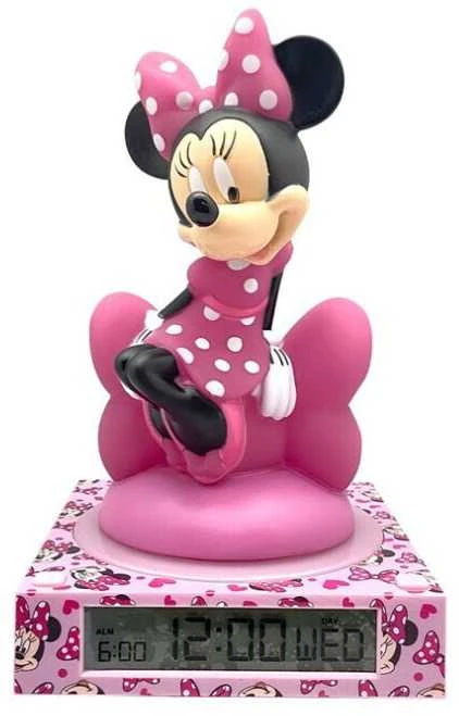 Laikrodis Kids Euroswan Vaikams Euroswan Ispanija *****Minnie 3D naktinė lemputė su žadintuvu 86536