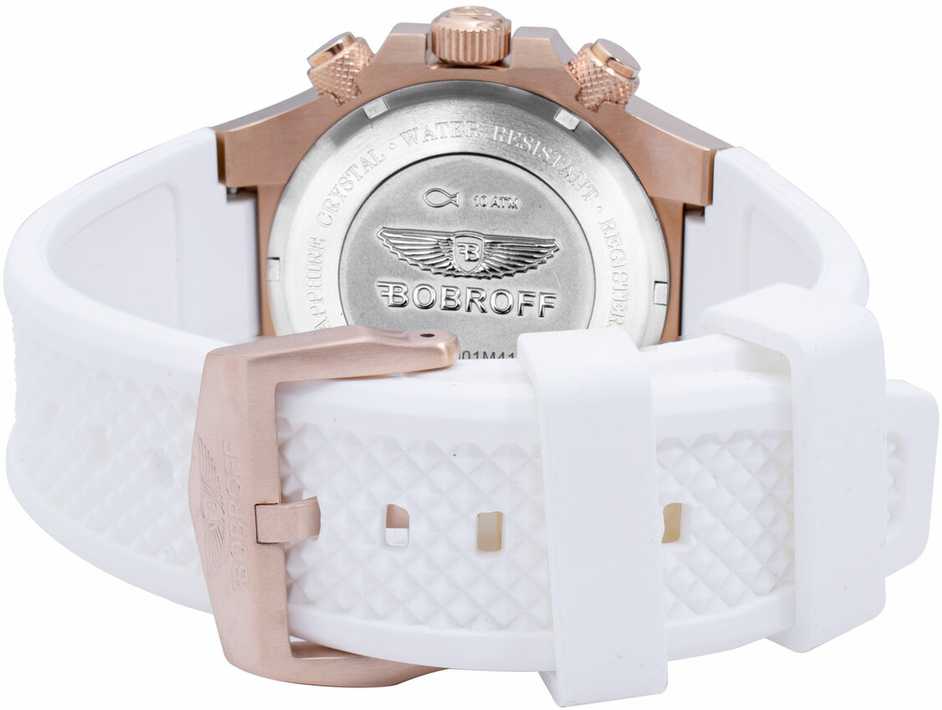 Laikrodis BOBROFF BF1002L25. Kwarcowy, Kolor balta. Unisex.