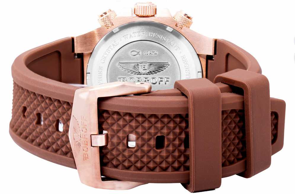 Laikrodis BOBROFF BF1002L65. Kwarcowy, Kolor ruda. Unisex.