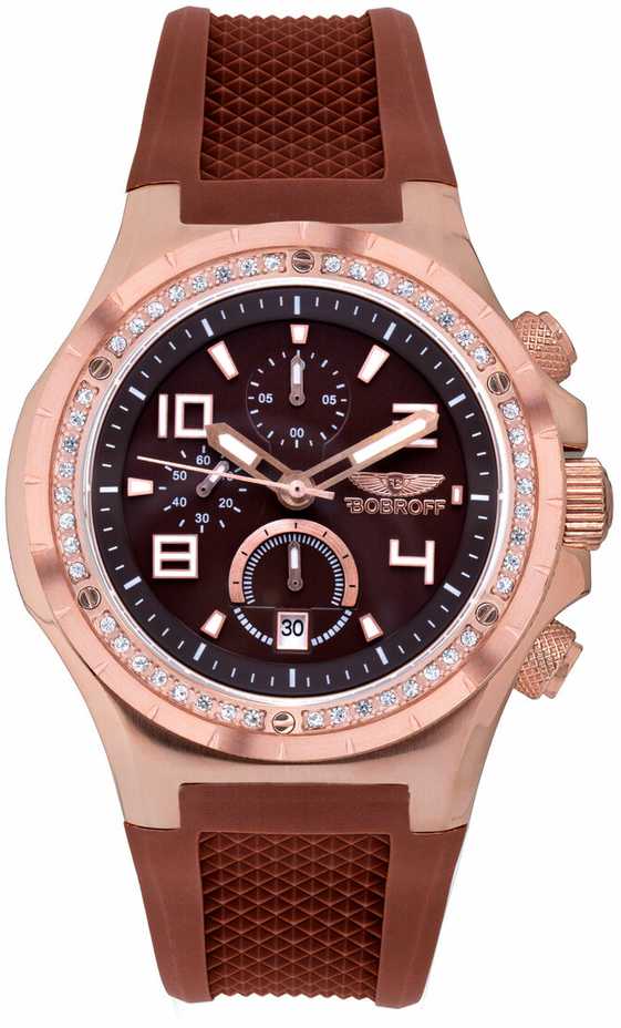 Laikrodis BOBROFF BF1002L65. Kwarcowy, Kolor ruda. Unisex.