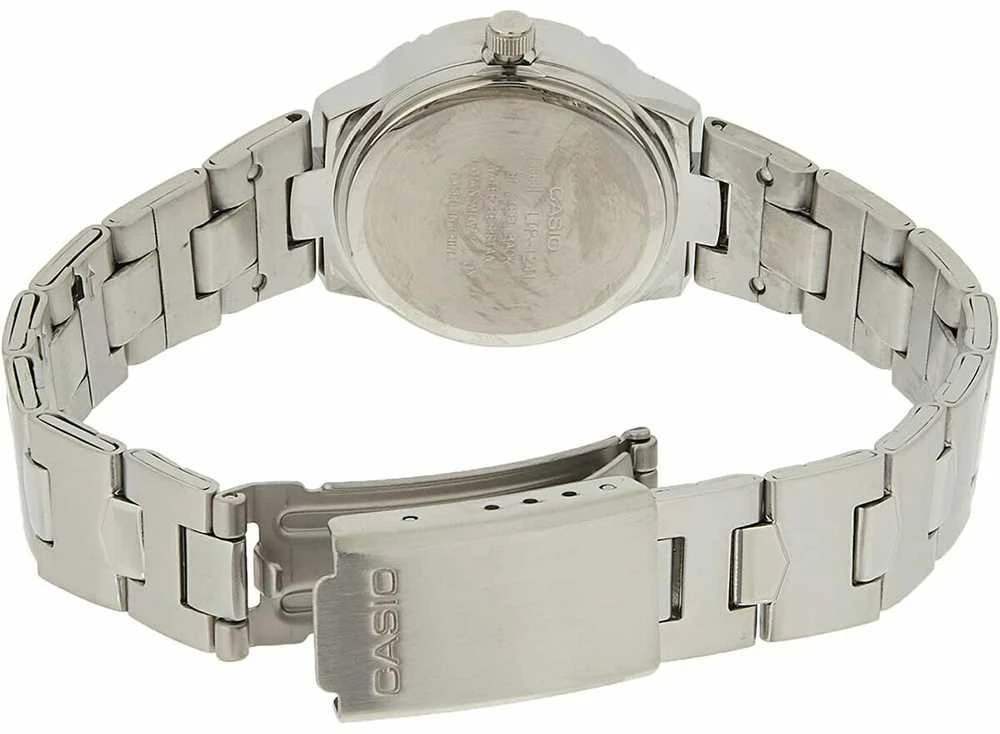Moteriškas laikrodis Casio LTP-1241D-1A, su dėžute, Juodas ciferblatas