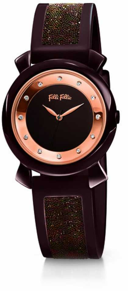 Laikrodis FOLLI FOLLIE WF15R013ZSB. Kwarcowy, Kolor ruda. Kobieta.